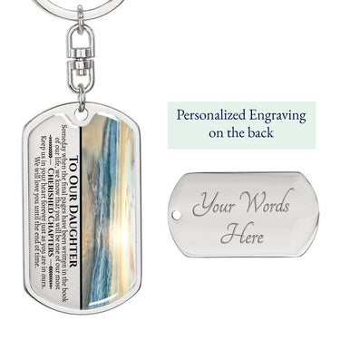 Daughter (Parents) Keychain - Love You This Much